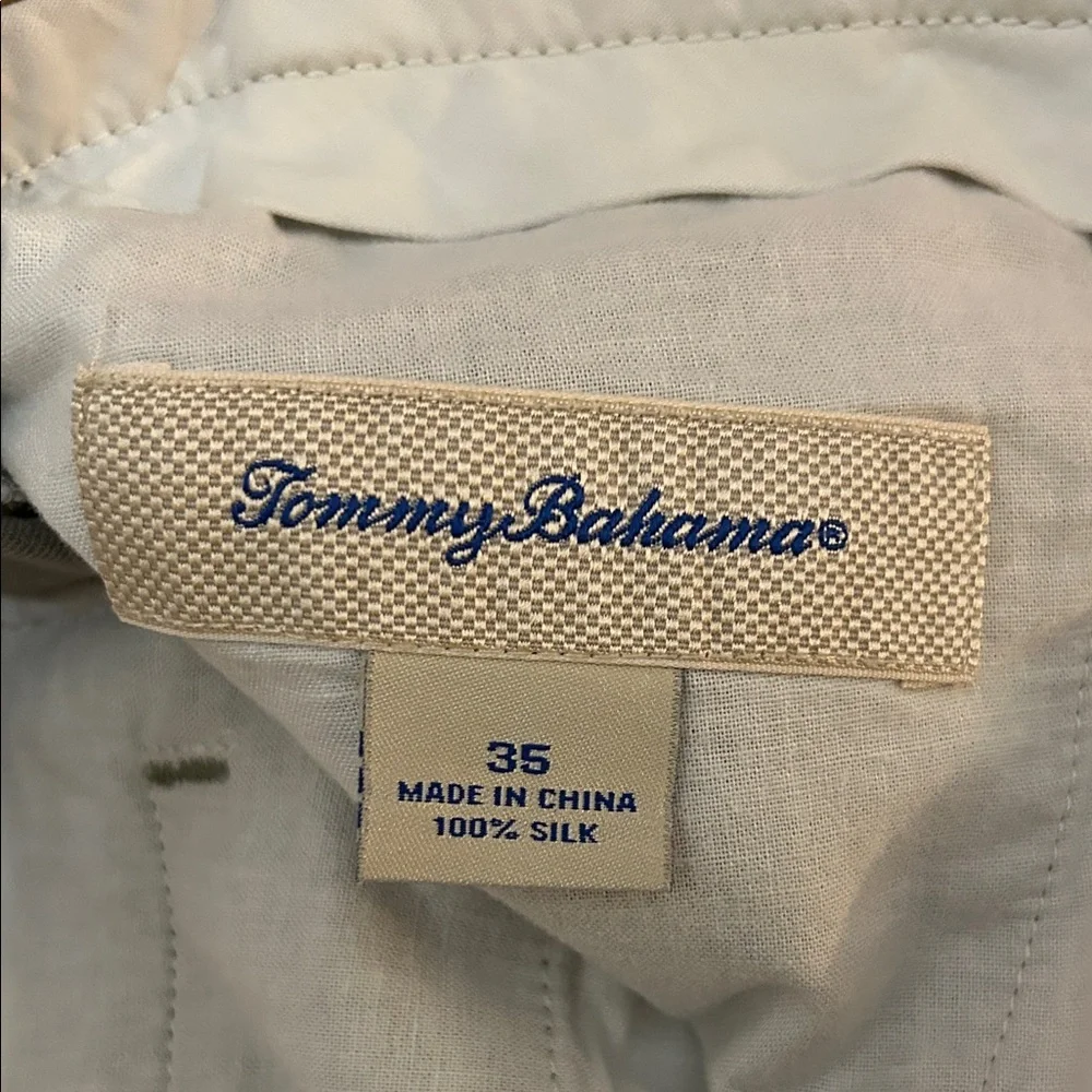 Tommy Bahama Shorts Men's Waist 35 Silk Flat Front Quiet Luxury Beach Resortwear